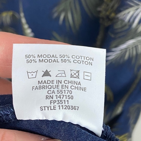 Frank and Oak Short Sleeve Palm Tree Crew Neck Tee - Picture 4 of 5